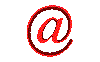 Dibujo animación arroba email.