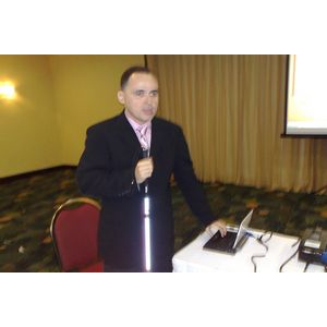 Foto de Manolo durante su presentación.
