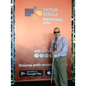 Foto de José Manolo Alvarez, en el evento internacional Virtual Educa 2016.