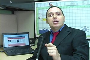 Foto de Manolo durante su video presentación de la actividad de CONAPRED. Foto de Manolo durante su video presentación de la actividad de CONAPRED.